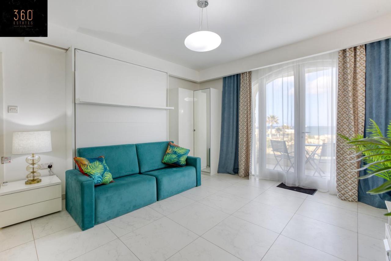 Seafront, Studio Home With Private Seaview Terrace By 360 Estates San Pawl il-Baħar Extérieur photo